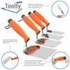 Toolty Stainless Steel Stucco Trowel, Wall Putty Trowel, Plastering Trowel,