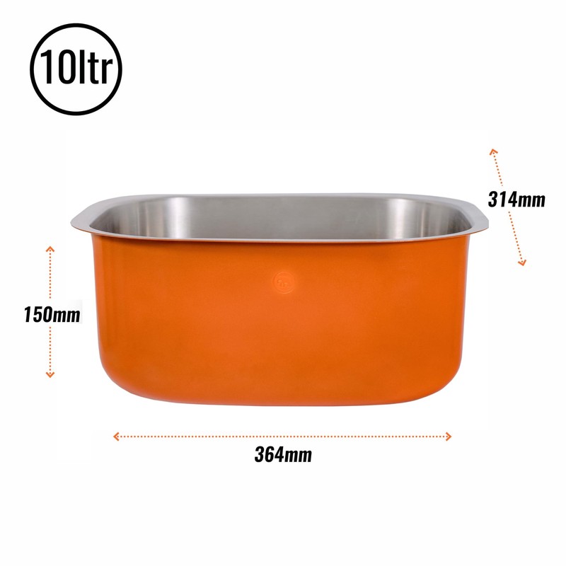 Elephant Box Orange Washing Up Bowl