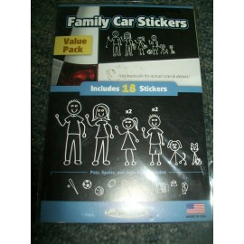 Cool Family Car Stickers - 18 pack - NEW - Family, Pets, Sports +++  Brand new