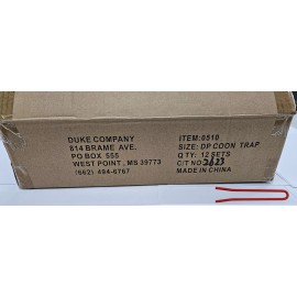 Duke (PACK 1) Duke Dog Proof 0510 W/SETTER Coon Traps Trapping Supply Raccoon - 12 Traps