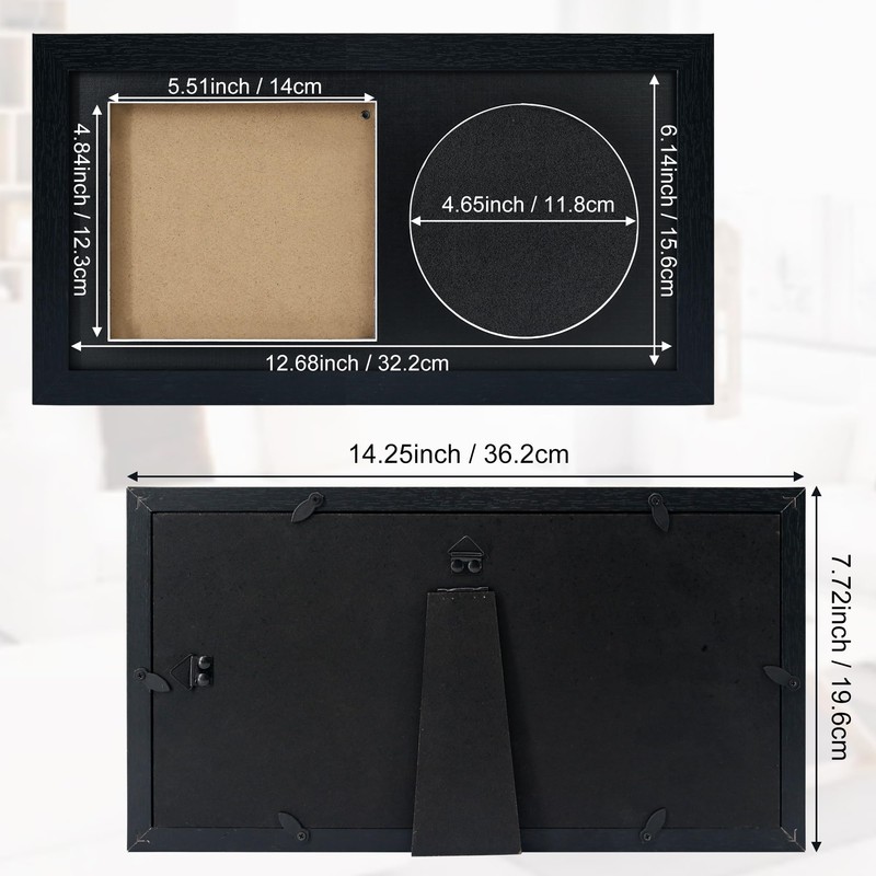Hodeframe 2 Pack CD Frame，14.4" x 7.9" CD Display Frame