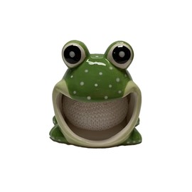 Ceramic Sponge/Scrubbie Holder (Frog)