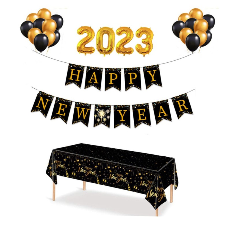 3pcs New Year's Day Tablecloth Table Cloth Dining Room Table