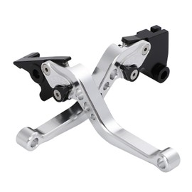 nakira Brake Clutch Lever Set Ninja250 Ninja400 Z250 Z400 Versis-X250 (Silver)