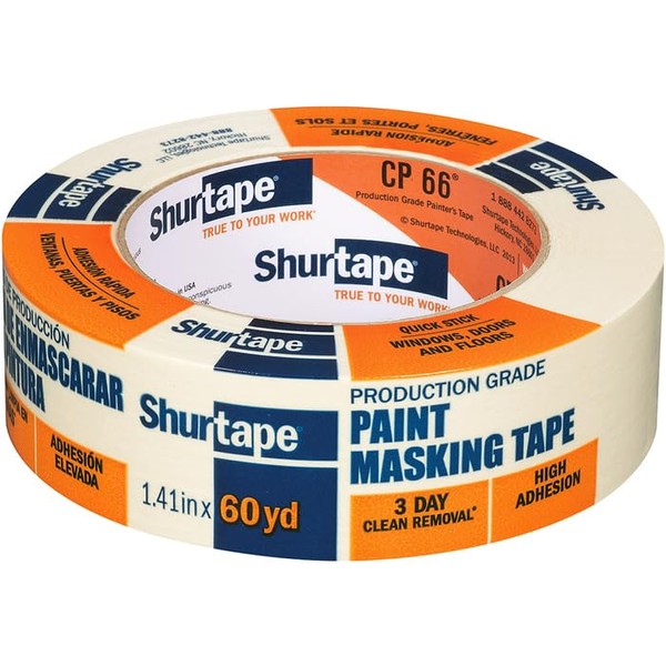 Shurtape 6-Rolls of 1.41” x 60 yds 102803 CP 66