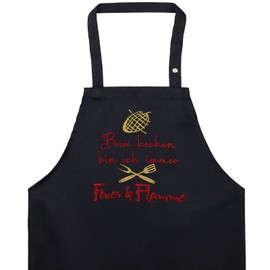 EXPRESS-STICKEREI Apron Papa Grill/Chef Cooking Apron with Modern Design Grill Apron for Men / Women Apron Adjustable with Pocket - Chef Cooking Kitchen Apron Men's Bib Apron Father's Day Gift, Im