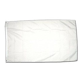 Flaggenfritze XXL Flag Plain White 150 x 250 cm