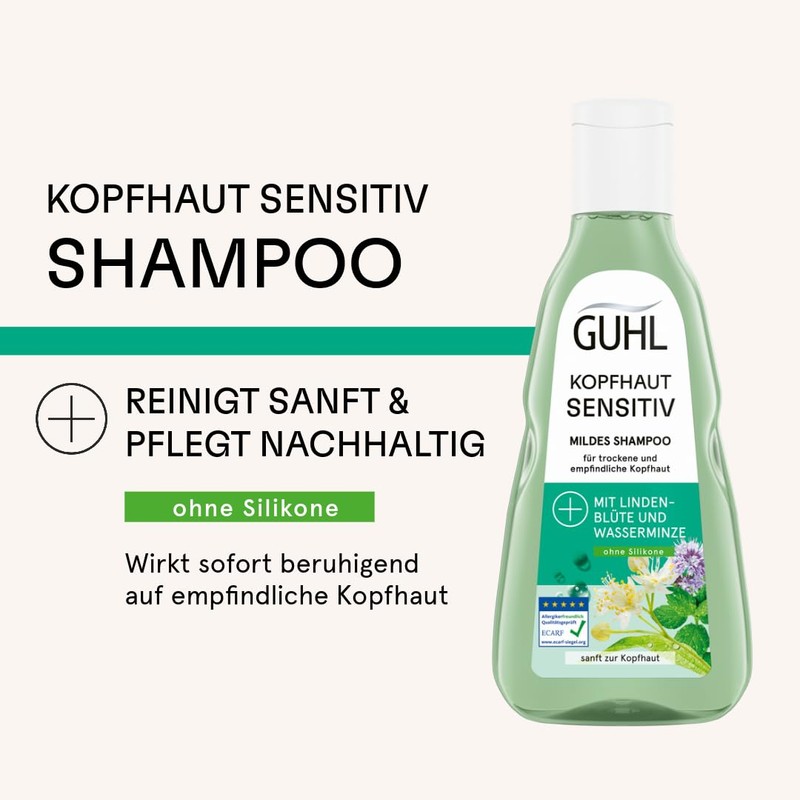 Guhl Scalp Sensitive Shampoo – Content: 250 ml – Hair