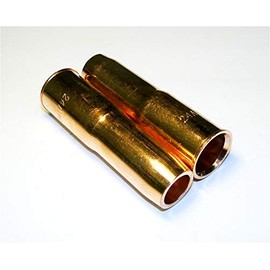 WeldingCity 2-pk Heavy Duty Gas Nozzle 24AH-62 5/8" for MIG Welding Gun Tweco Professional #3/#4 and Lincoln 300-450 (Pack of 2 Nozzles)