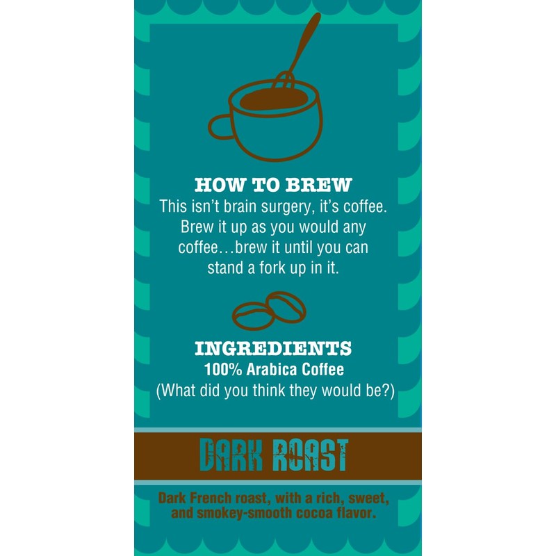 Wired2fish Coffee Dark Roast, Whole Bean