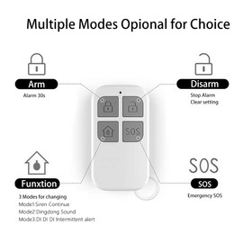 Window Alarm, eMylo Intelligent Burglary Protection Door Alarm with 120 dB Beep, Wireless Home Security Alarm System for Doors, Windows and Cupboards, Homes and Office (Pack of 1)