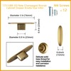 Goo-Ki 6pack Champagne Bronze Cabinet Drawer Knobs - 3" Full