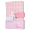 2Sets A6 Magnetic Buckle Notebook Binder Cute Bunny Pattern Daily