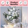 Siliget 150 Pcs White Feathers for Crafts, 5-8cm Feathers Bulk,