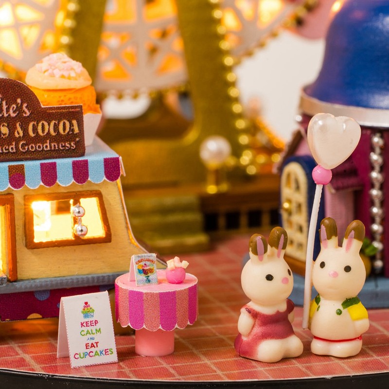 DIY Handcraft Buildings Mini House Kit with LED Lights Christmas