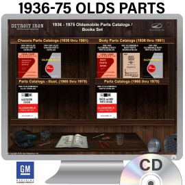 1936-1974 Oldsmobile Parts Manuals (Only) Kit
