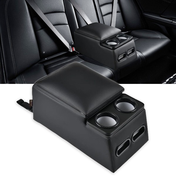 WheelX Center Console Armrest Organizer w/Phone & Cup Holder for