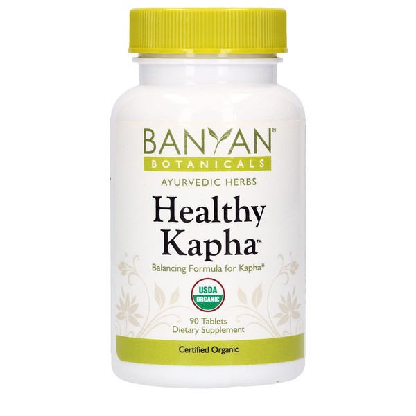Banyan Botanicals Healthy Kapha – Organic Herbal Tablets ­­with Punarnava – for Balancing Kapha Dosha, Weight Management & Digestion Support* – 90 Tablets – Non-GMO Sustainably Sourced Vegan