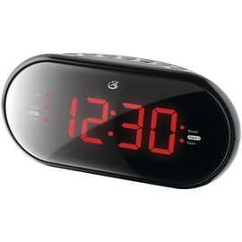 GPX C253B PLL Dual Alarm Clock Radio, Black GPXC253B