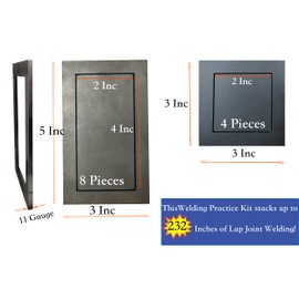 Jikacok Welding Coupons. 24 Of 3x5” Welding Kit For Beginners. Welding Coupons Made Of 11 Gauge Premium Mild Steel. Welding Practice Kit For MIG, TIG Stick, Arc, Gas And Brazing