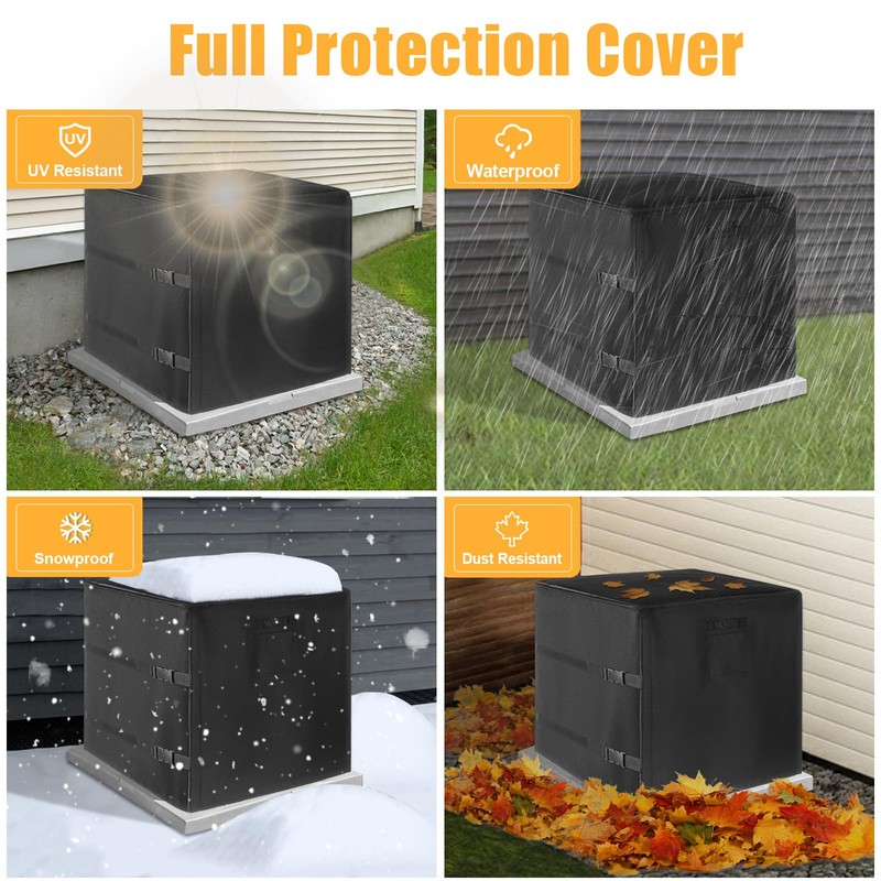 Winter Air Conditioner Covers for Outside Units, 32"W x 32"D