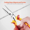 2-Piece Needle Nose Pliers, 8 in Long Needle Nose Plier