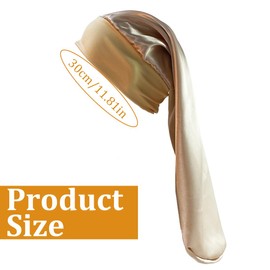 PBAHAUP Women's Satin Sleep Cap, Silk, Long Satin Sleep Cap, Satin Hair Cap for Sleeping, Large Sleeping Caps for Women, Soft and Comfortable, for Women Long Curly Hair, Gold, 58 x 29 cm, gold
