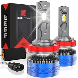 LED H11 H8 H9 para Faros de Auto, 36000LM 280W 600% Brillo, 2 Piezas | Focos LED H11 Luz Alta o Baja, 6000K Blanco, Canbus Sin Erro, Kit de Conversión