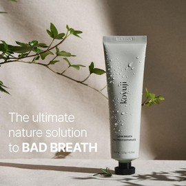 Koyuji Clean Breath Tea Tree Toothpaste - Natural Toothpaste, Fluoride Free, SLS Free, Foamless, Vegan, Gum Health. Sensitive Teeth, Keep Mouth Moist. - for All Family