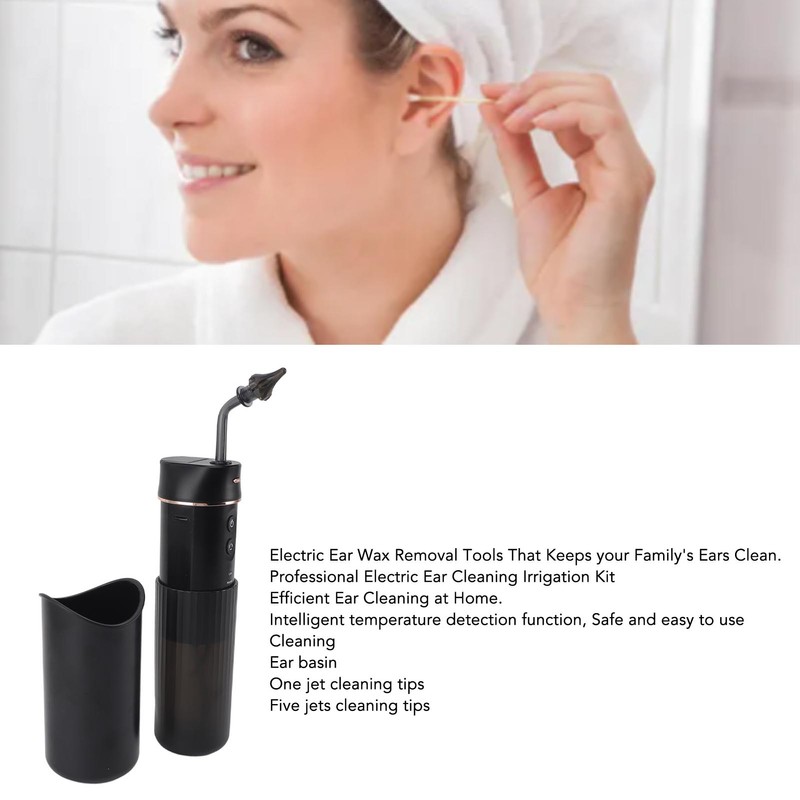 Ear Cleaner Ear Wax Removal Kit Waterproof Electric Ear Irrigation