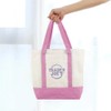 Trader joes Mini Pastel Canvas Tote Bags (1, Pink)