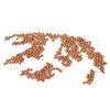 sourcing map 400 Pcs Precision Solid Copper Bearing Balls 1.5mm