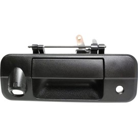 For Toyota Tundra Tailgate Handle 2007 08 09 10 11 12 2013 | Outside | Textured Black | w/Rear Camera Hole | Plastic | 690900C051