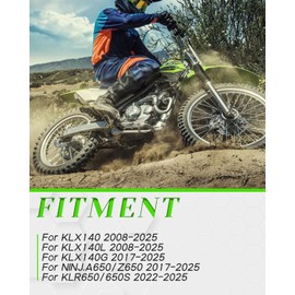 NACORE Motorcycle Chain Guard Aluminum Protector Cover for KLX140/140L 2008-2025, KLX140G/NINJ.A650/Z650 2017-2025, KLR650/650S 2022-2025 Dirt Bike, Knight Black