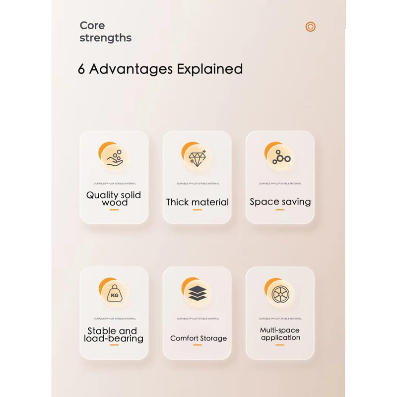 Beech-6 Hooks Wall Mounted Coat RackHooks Piano Key Hangers Natural