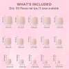 Dsixnails 150 uñas postizas nude, 5 tonos, uñas postizas cortas