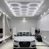Hexagon LED Garage Light,700W 6500K 77000LM 81Pack 4.8x2.4m 14 Grid
