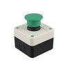 Sourcingmap AC 240V 3A Green Momentary Mushroom Push Button Switch