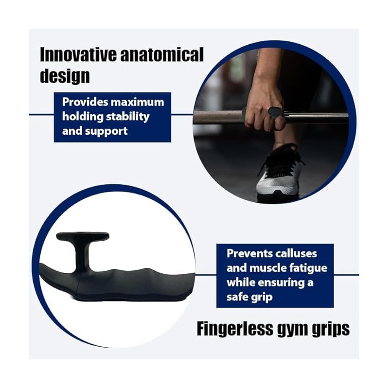 Weight Lifting Gloves for Men Women: Rubber Gym Weightlifting Anti-Slip