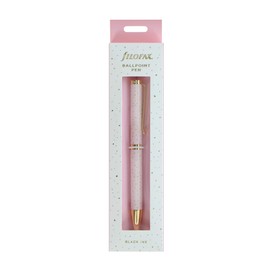 Filofax Confetti Ballpoint Pen - Rose Quartz, 132707, black