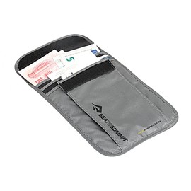 SEATO SUMMIT RFID Neck Document Holder L Grey, Nylon, gris, One Size