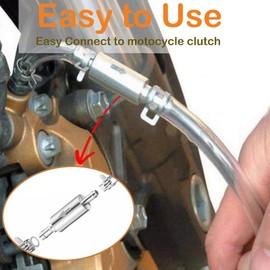 Brake Bleeder Hose One Way Check Valve, Tasutterr Brake Bleeder, One Way Check Valve Tube Bleeding Tool Kit for Hydraulic System Bleeding, One Man Hydraulic Motive Brakes Nozzle Clamps