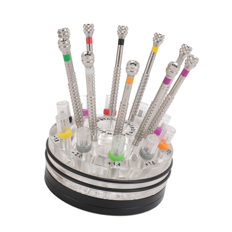 10pcs Screwdriver Kit for Watches Flat Blade Slotted Screwdriver with