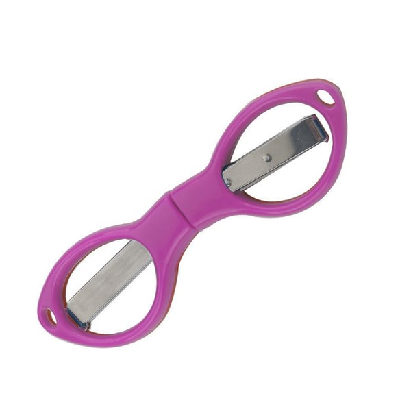 Purple Folding Scissors Stainless Steel One 8 Multifunctional Fishing Scissors