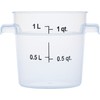 Carlisle FoodService Products Storplus Round Food Storage Container with Stackable