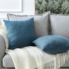 Artscope Cushion Covers Set of 2 Linen Decorative Square Pillowcases