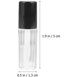 FOMIYES 10 Tubos de Brillo Labial Vacíos de Plástico, 1.2ml, Ligeros Prueba de Fugas, Ideales para Crear Tu Labial DIY al Aire Libre