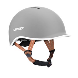 LUMDEER CITYCLE CPSC Adult Bike Helmet for Women, Men - Retro Comfort Bike Helmet for Cruiser Bike, Skateboard, Ebike Commuting, Cycling Lightweight &Ajustable Bicycle Helmet Safety Certified（Grey