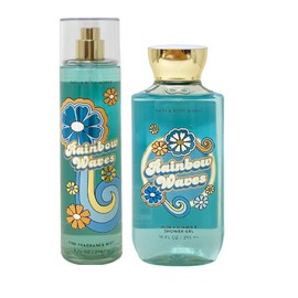 Bath and Body Work Rainbow Waves - Duo Gift Set - Fragrance Mist and Shower Gel