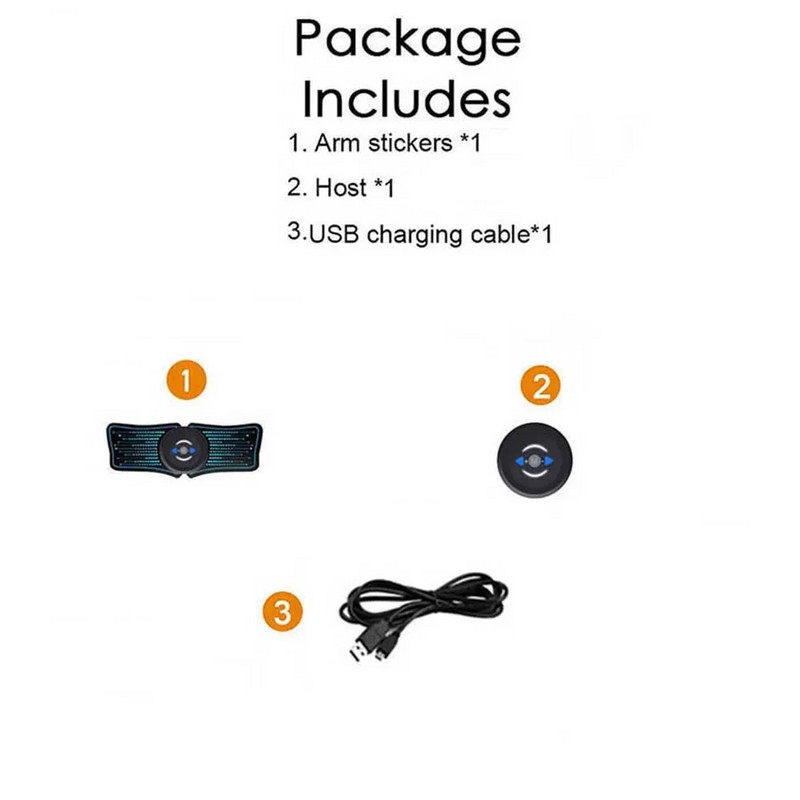 EMS Muscle Stimulator for Home Fitness – USB Rechargeable Ab